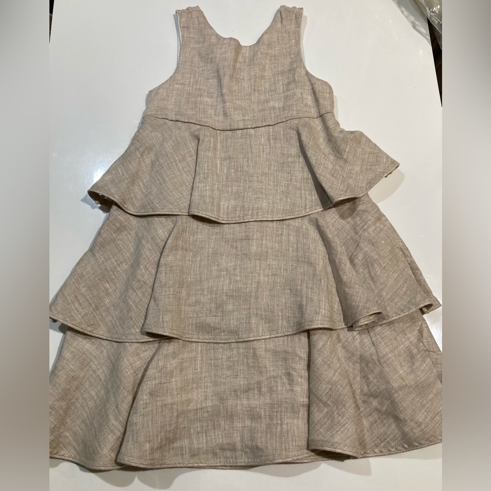 New Jack & Teddy Linen tiered dress (size 5)